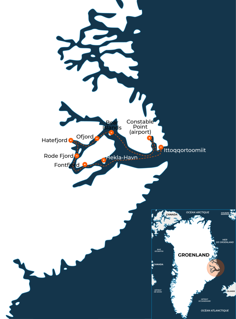 Expéditions polaires croisière voilier Groenland oriental