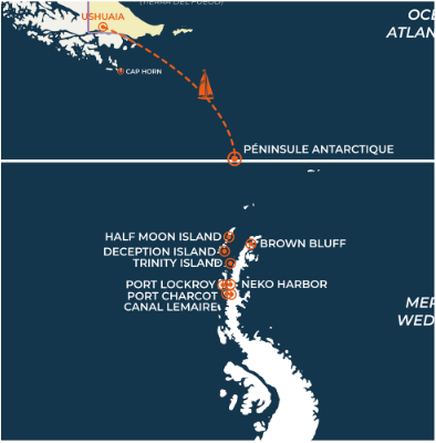 Expédition polaire croisière voilier Péninsule Antarctique