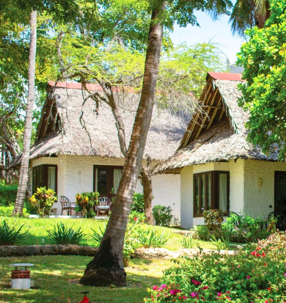 Lodge avec espace vert Jacaranda Indian Ocean Beach Resort